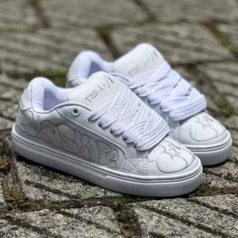 tênis tesla hertz white art - comprar online