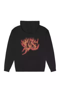 MOLETOM HOODIE "FLAMES" BLACK - comprar online