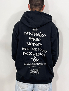 Moletom Chronic Aberto Dinheiro, Verba, Money... - Preta - comprar online