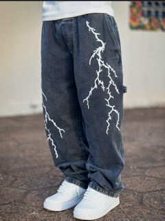 CALÇA TRIPSIDE CARPINTEIRO BAGGY “RAIOS”-PRETO STONED na internet