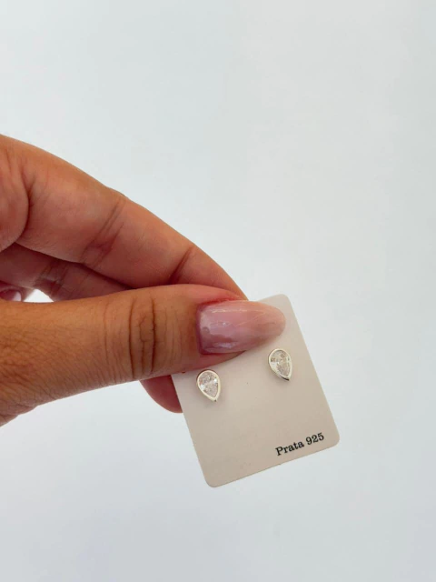 BRINCO PRATA GOTA 925