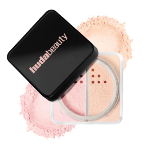 Huda Beauty Easy bake loose powder Duo cor: Cherry Peach