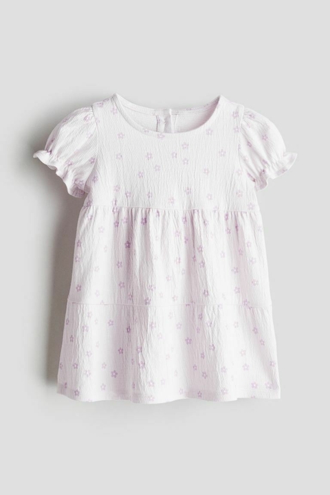 Vestido Floral Jersey Violeta | HYM