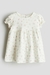 Vestido Floral Jersey Blanco | HYM
