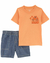 Set 2 Piezas Remera + Short Denim Construcción