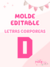 Molde LETRA "D" - comprar online