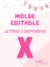 Molde LETRA "X" - comprar online