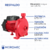 Bomba Centrífuga Elevadora Motorarg BC 75 0.75 hp Eleva 30 m 5600 L/h - Hidromec Bombas