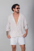 CAMISA MANGA LONGA HORIZONTE BEGE - Cosmen