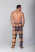 CALÇA XADREZ CARAMEL - comprar online