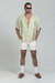 CAMISA VISCOSE COM PREGA TURQUESA - comprar online