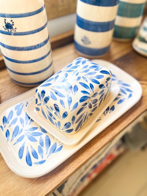 Mantequera Hojas Azules - comprar online