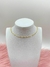 Choker Folheada Dourada Coração