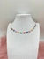 Choker Folheada Prata