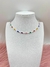 Choker Folheada Prata Gota