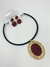 Conjunto Choker Aro Preto + Brinco - comprar online