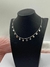 Choker Folheada Prata