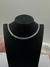 Choker Folheada Prata Malha
