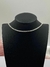 Choker Folheada Prata Strass
