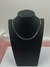 Choker Folheda Prata Corrente