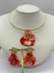 Conjunto Choker Aro e Brinco Orquídea na internet