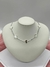 Choker Folheada Prata Trevo