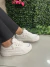 Tênis Ramarim off white com detalhe refletor
