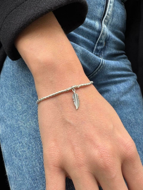 Pulsera elastizada pluma - comprar online