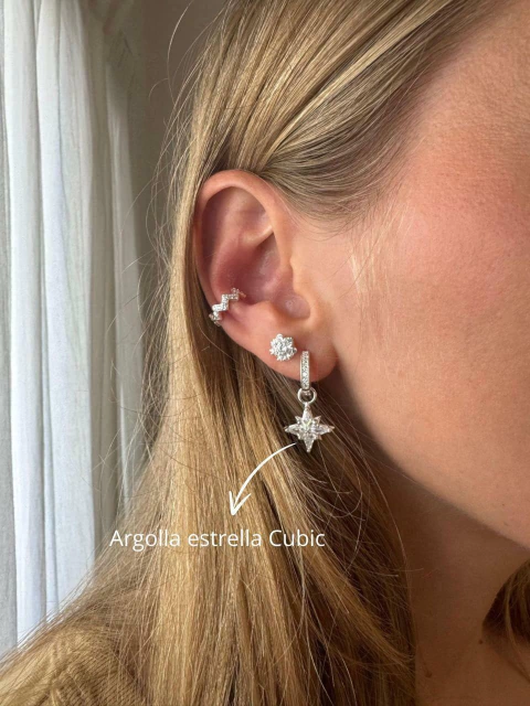Argolla Estrella Cubic - comprar online