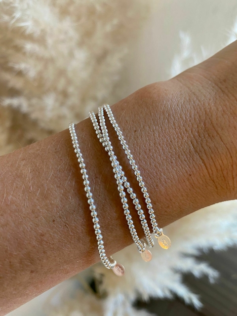 Pulseras bolitas elastizadas