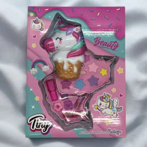 MAQUILLAJE FORMA DE UNICORNIO EN CAJA