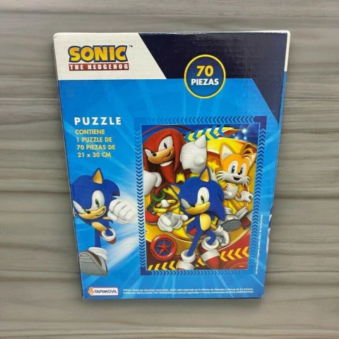PUZZLE SONIC JUEGO DE MESA 70 PIEZAS ROMPECABEZAS
