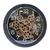 Reloj Moderno De Pared Negro Con Engranajes 33cm en internet