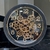Reloj Moderno De Pared Negro Con Engranajes 33cm