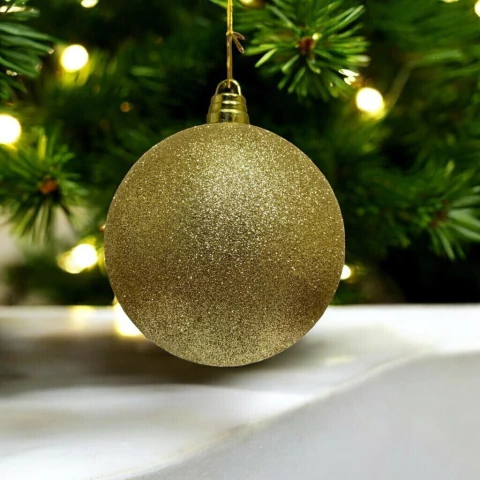 Bola De Navidad Xl Premium De 15cm Para Decorar Arbol Adorno