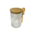 Frasco De Vidrio Tapa Bamboo C/cuchara 1100ml - comprar online