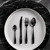 Set X24 Cubiertos Acero Inoxidable Negro Cocina