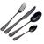 Set X24 Cubiertos Acero Inoxidable Negro Cocina - comprar online