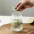 Vaso De Vidrio Con Tapa Bamboo/sorbete 600ml Rayado - comprar online