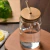 Vaso De Vidrio Con Tapa Bamboo/sorbete 350ml - comprar online