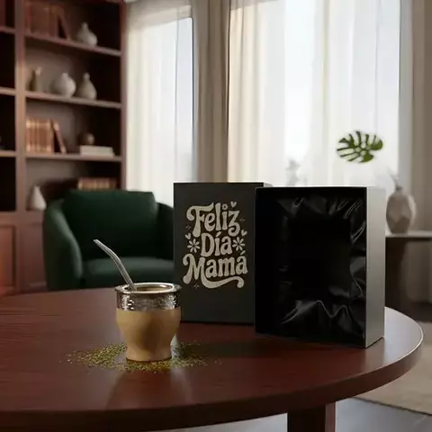 Combo Dia De La Madre Caja Bombilla Mate Todo Grabado - comprar online