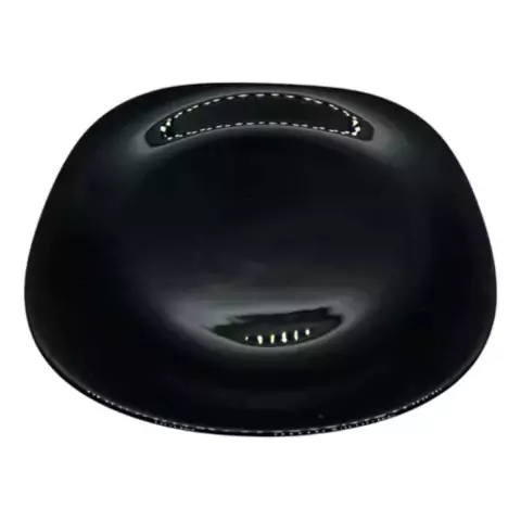 Plato Postre 20x20 Cuadrado Negro