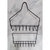 Organizador de Baño Ducha Acero Cromado Negro 2 Niveles - comprar online
