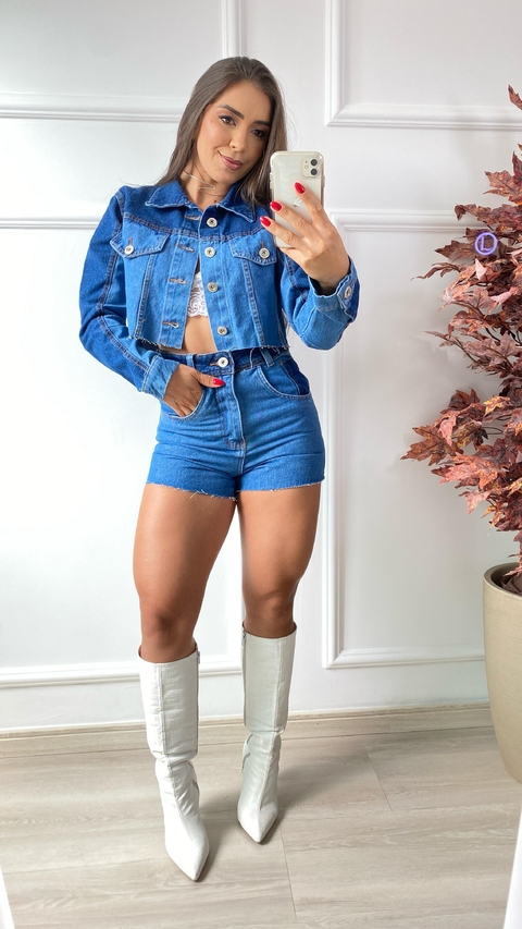 SHORT JEANS BICOLOR - comprar online