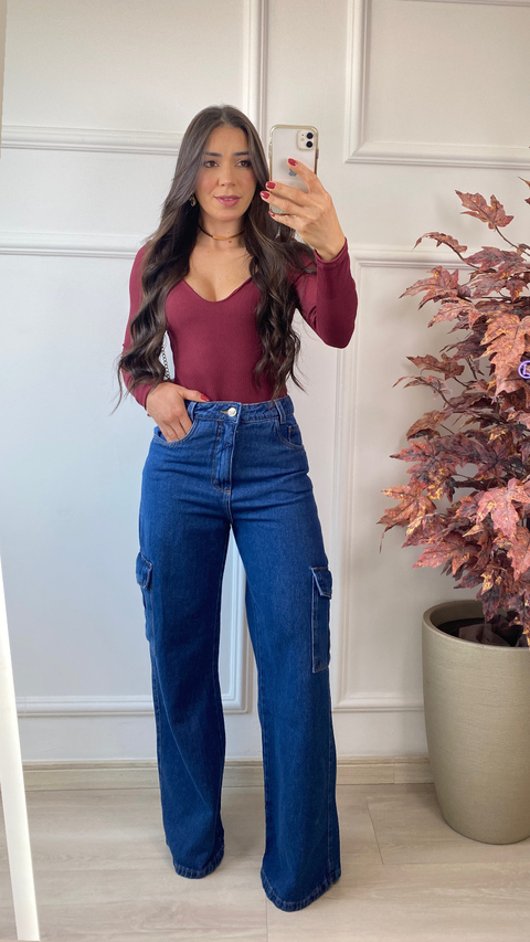 CALCA WIDE CARGO ZNL ESCURA GUMZ - comprar online