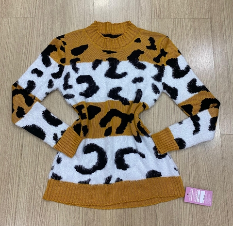 BLUSA DE TRICOT DE ONÇA