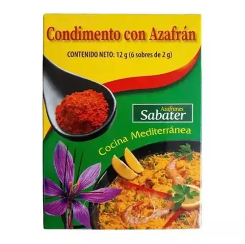 CONDIMENTO CON AZAFRÁN SABATER 12GR