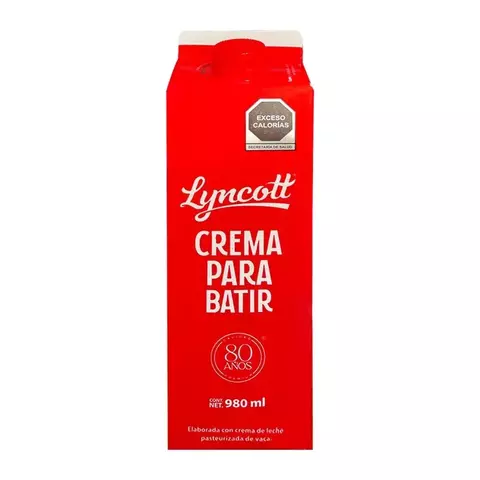 CREMA PARA BATIR LYNCOTT 980ML