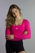 Manga Longa Cropped Rosa - comprar online