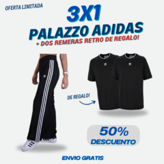 OFERTA 3X1 / PALAZZO ADIDAS + DOS REMERAS OVERSIZE DE REGALO